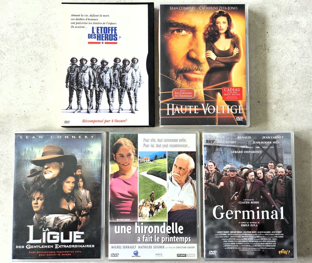 5 DVD's DVD et blu-ray