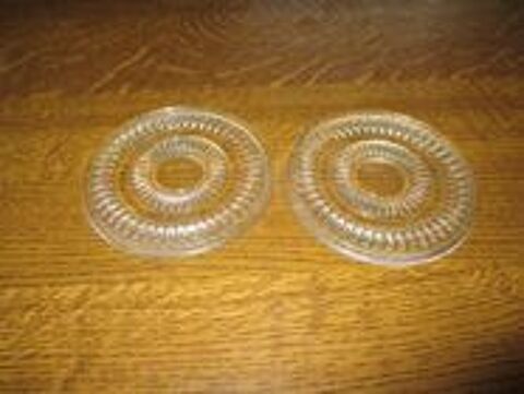 Dessous de bouteille en verre vintage diam�tre 12,5 cm 6 M�rignies (59)