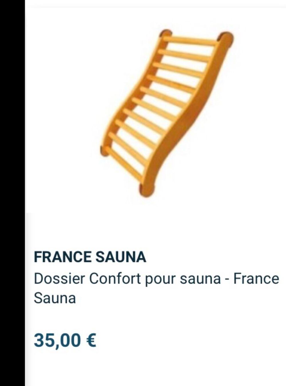 Sauna infra rouge 2/3 personnes de France Sauna radio C.D. Meubles