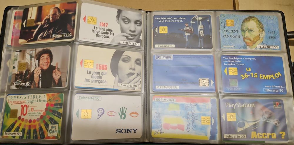 Lot de t&eacute;l&eacute;cartes 50 unit&eacute;s collection 