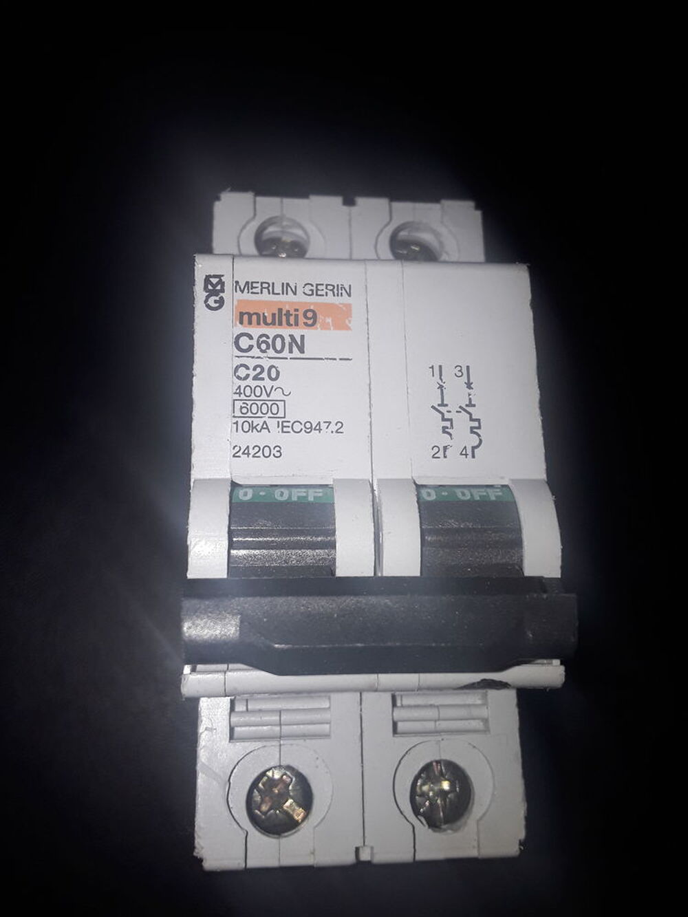 DISJONCTEUR C60N C20 REF 24203 Bricolage