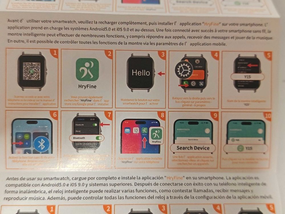 3 montre connect&eacute;e Téléphones et tablettes