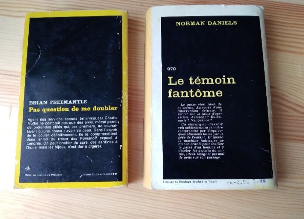Livres S&eacute;rie noire Livres et BD