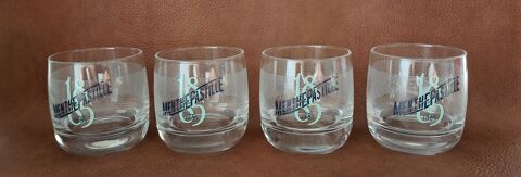 lot de 4 verres � fond epais menthe pastille depuis 1885 
12 Carnon Plage (34)