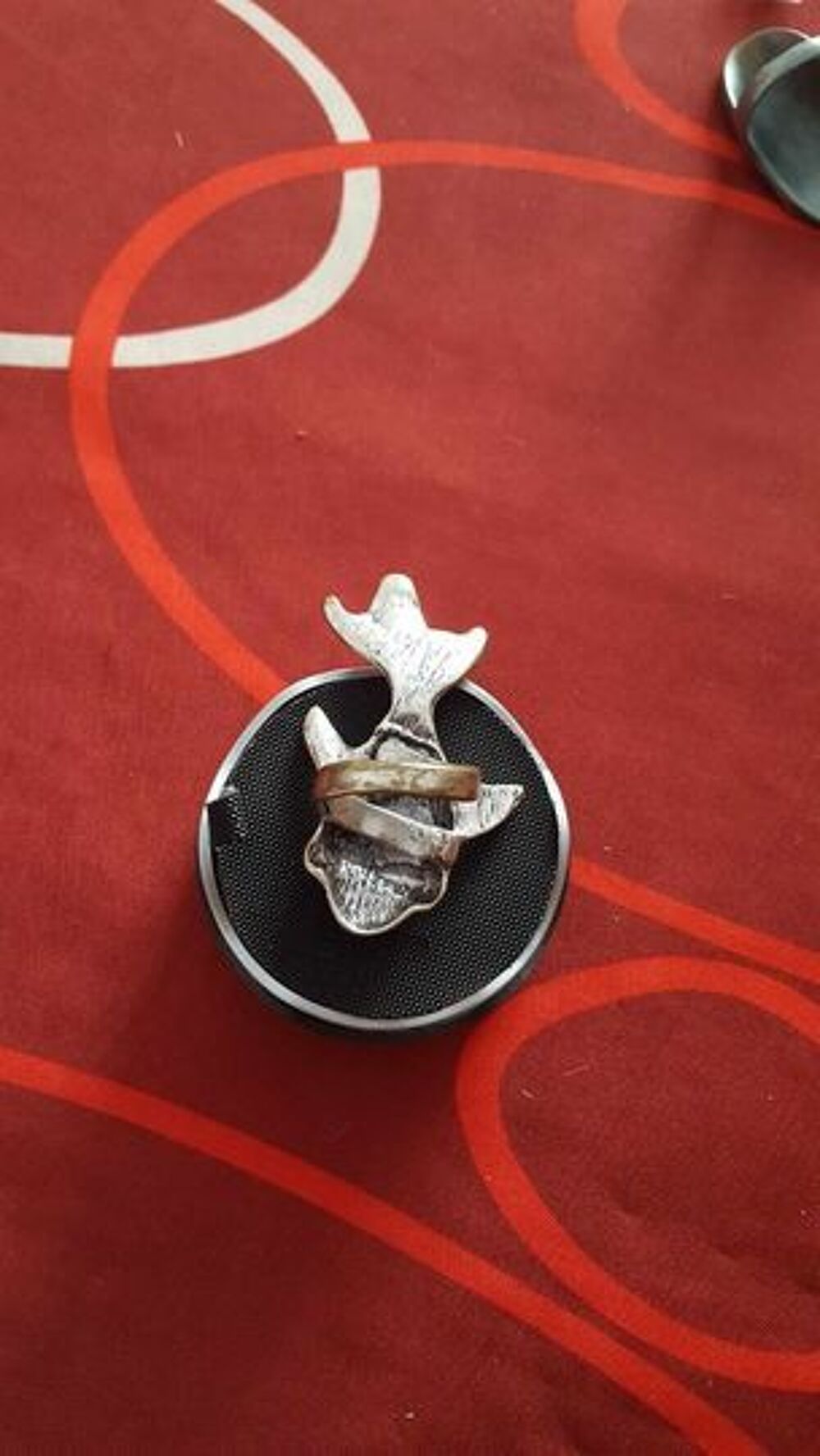  Bague poisson argent&eacute;e fabrication artisanale T55-56 N&deg;1315 Bijoux et montres