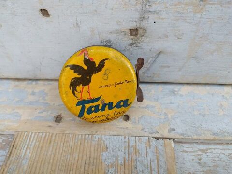 Ancienne Boite T�le Publicitaire Cirage Tana  22 Loches (37)