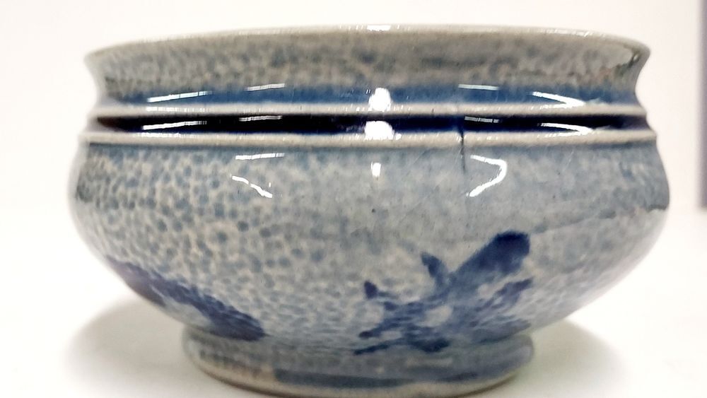 Bol chinois bleut&eacute; Décoration