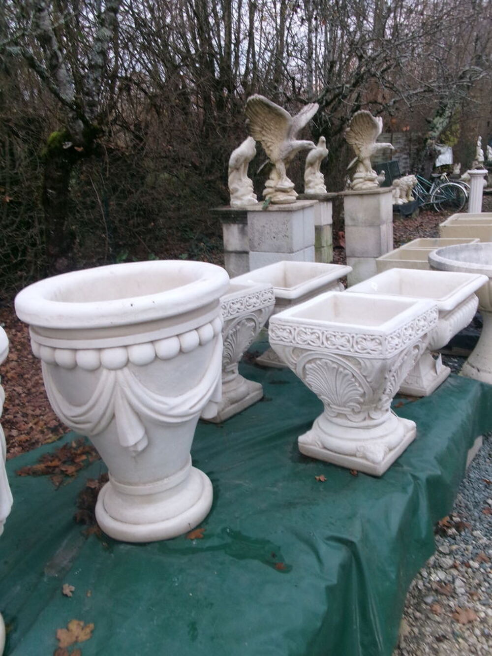 Pot en pierre reconstitu&eacute;e Décoration