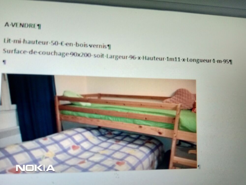 Lit mi-hauteur en 90 pour enfants Meubles