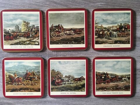 Lot de 12 sous verres Pimpernel, en li�ge 15 Arbanats (33)