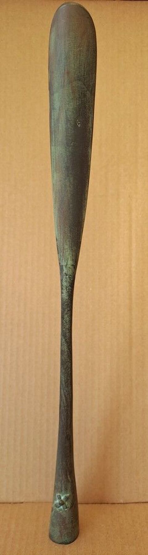 Sculpture chausse-pied totem en bronze 150 Hergnies (59)