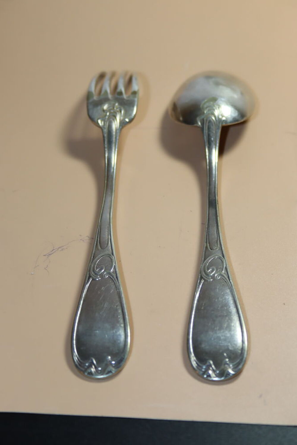 Fourchette &amp; cuill&egrave;re argent
