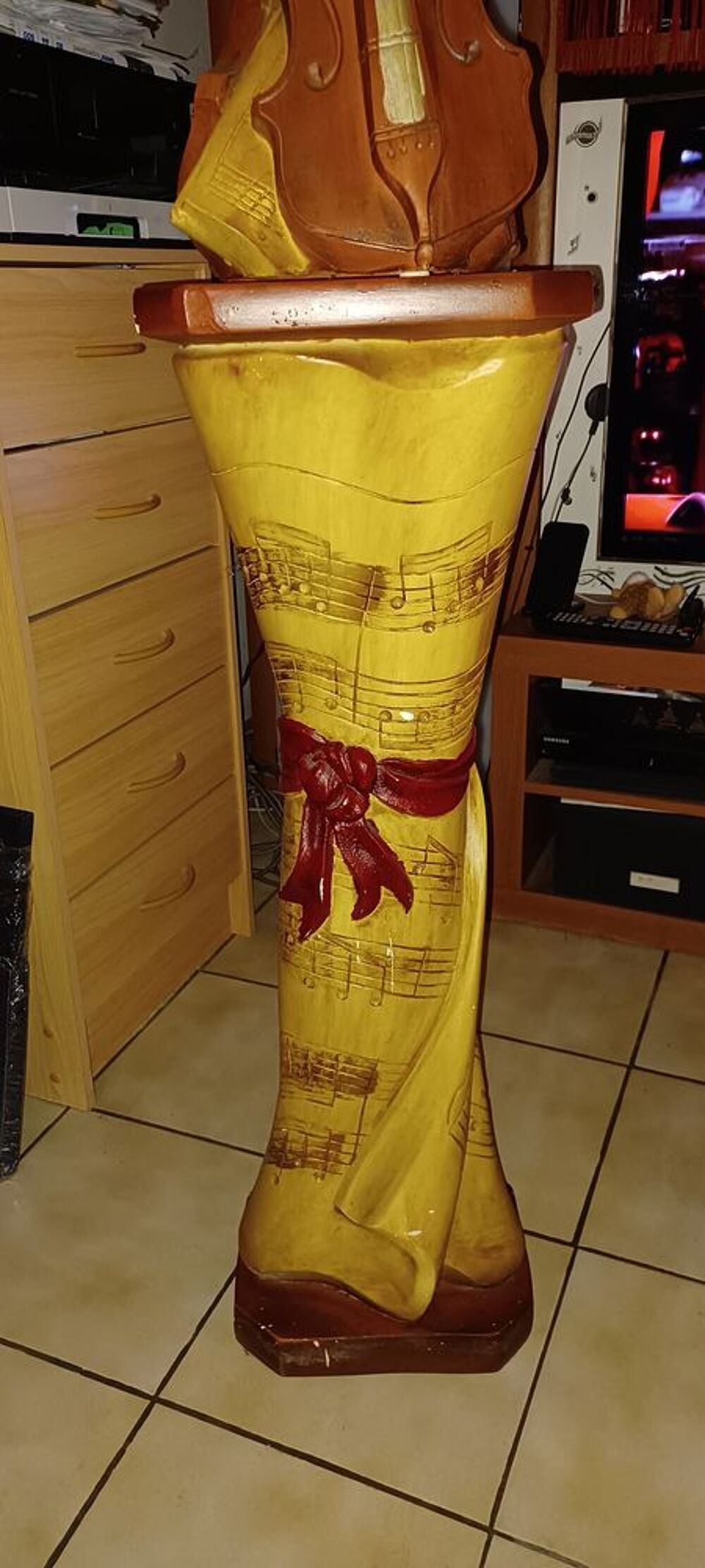 Lampe + pied D�coration