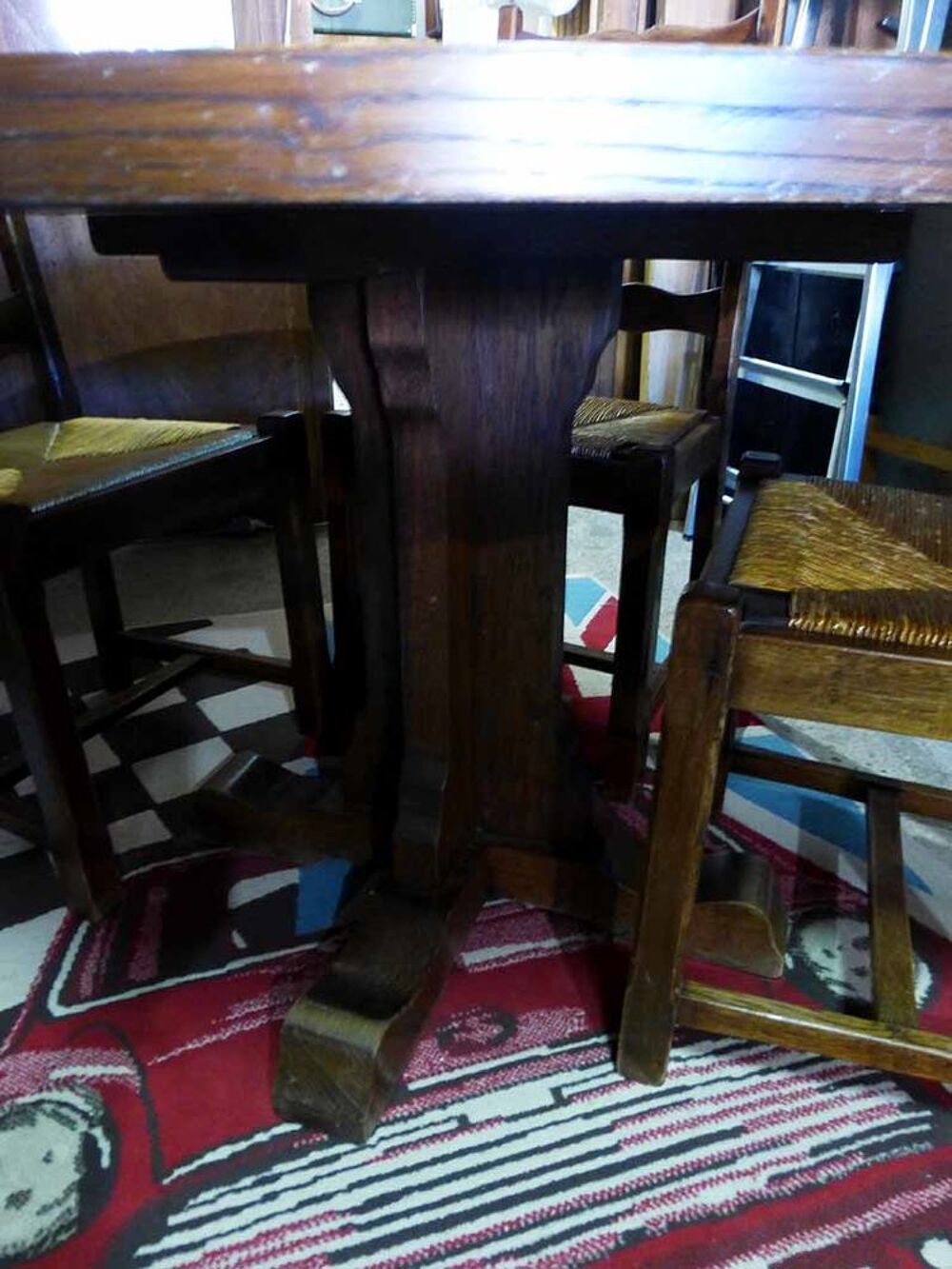 table ronde bois massif Meubles