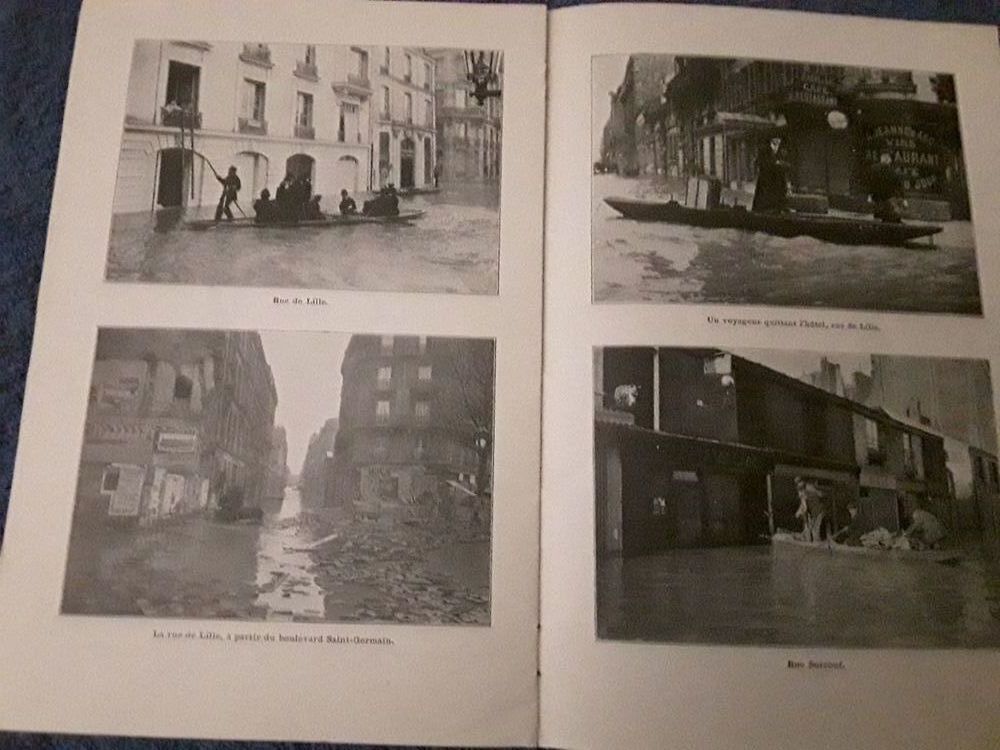 Album carte postale inondation a Paris 1910 