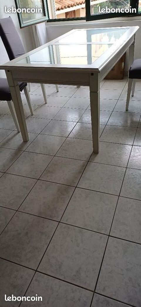 table de sejour blanche dessus verre  100 La Seyne-sur-Mer (83)