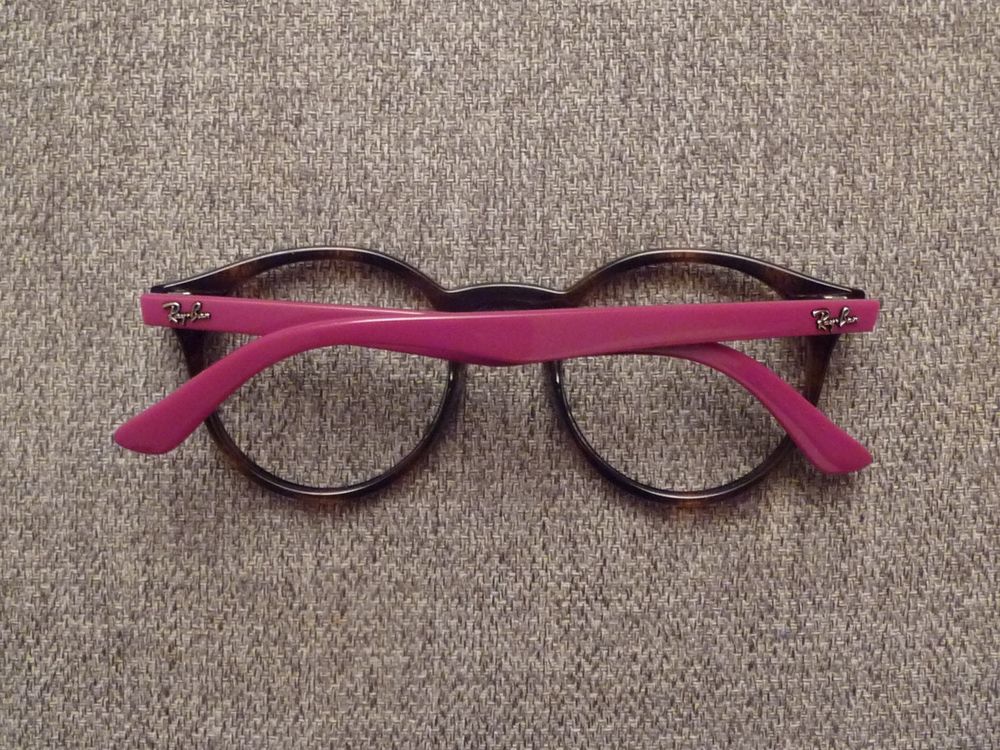 Monture/ Lunette de Vue Rond Pantos Marron et Rose- Ray Ban Bijoux et montres