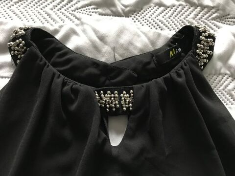 D�bardeur NOIR Perles ARGENT  T. 42 marque MIM 12 Saint-Genis-Laval (69)