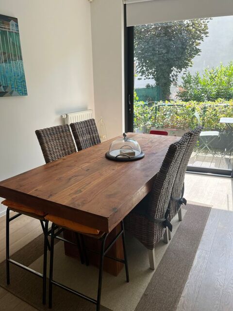 Superbe table en bois et ses 4 chaises 400 Paris 20 (75)