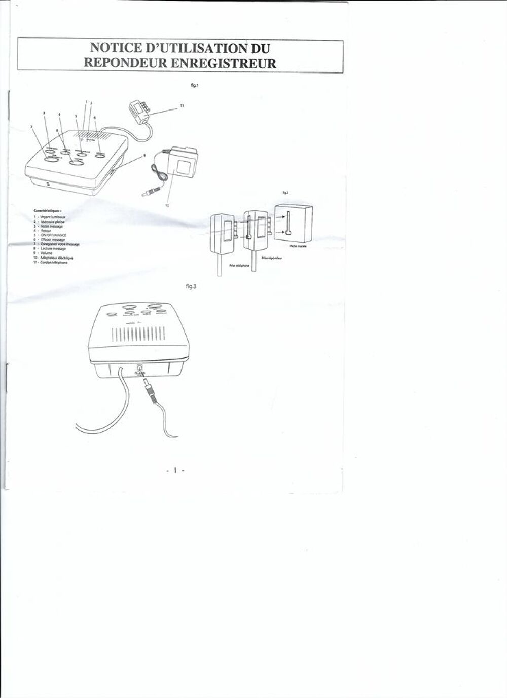 T&eacute;l&eacute;phone r&eacute;pondeur / r&eacute;pondeur automatique ? Neuf Audio et hifi