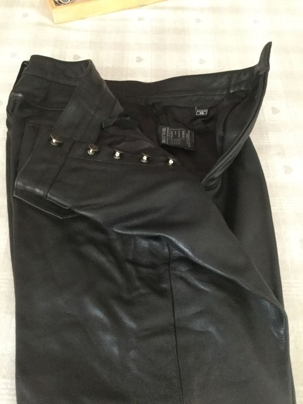 pantalon cuir moto Vêtements