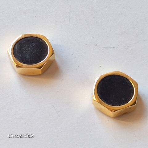 Cache bouton de manche de chemise, ann�e 70-80, la paire 10 Saumur (49)