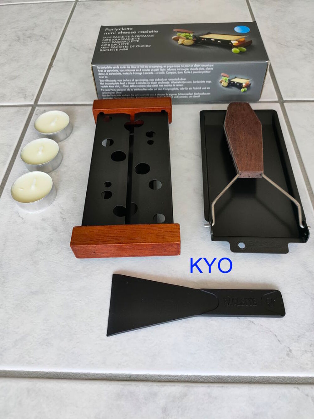 Mini appareil raclette transportable mobile petit, bougie Electroménager