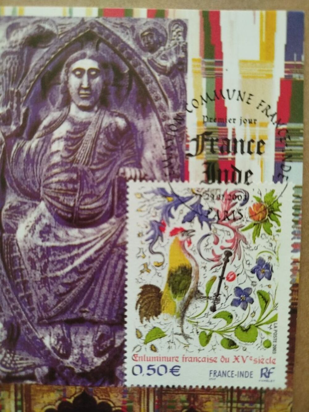 LOT DE 9 CARTES TIMBRES PREMIER JOUR 
