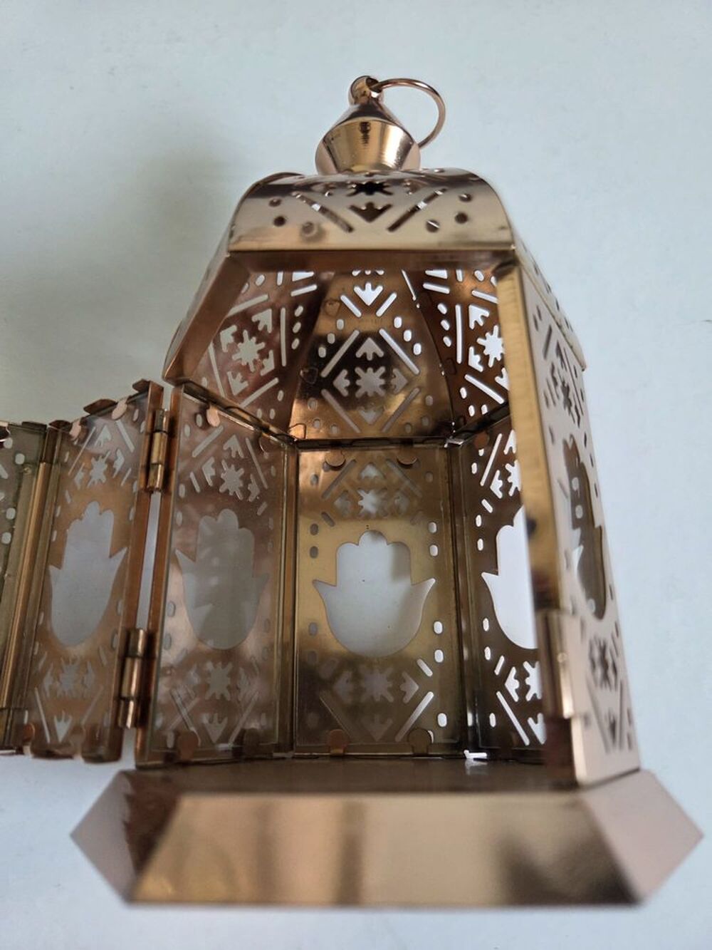 Lanterne orientale en m&eacute;tal cuivr&eacute; - tr&egrave;s d&eacute;corative Décoration