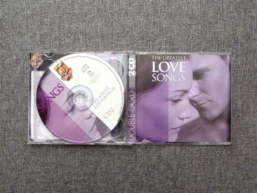 The Greatest Love Songs- 2 CD- 32 Chansons- Double Gold CD et vinyles