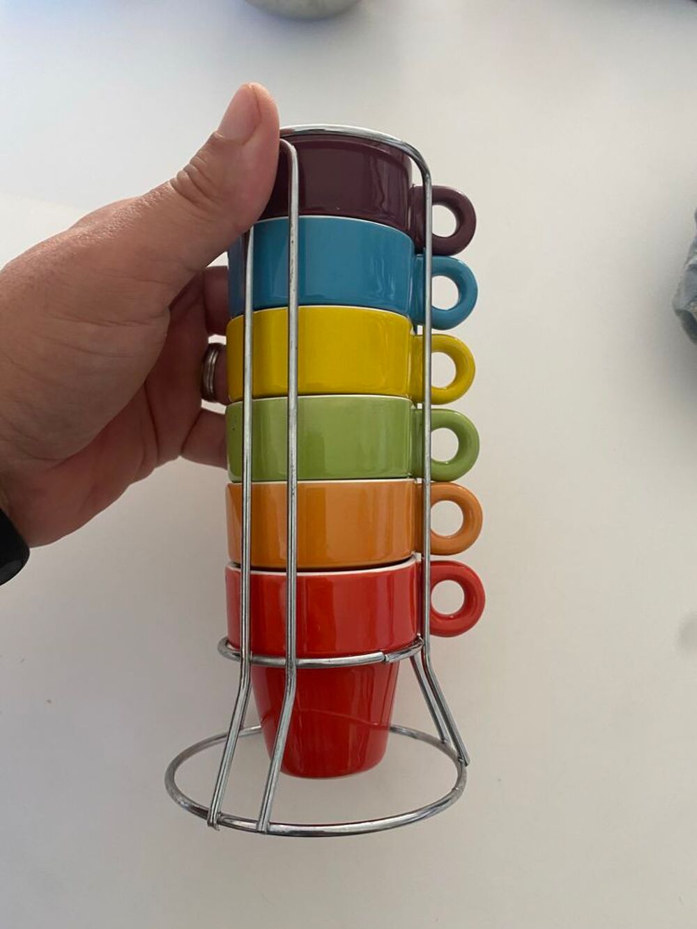 Tasses caf&eacute; multicolores Décoration