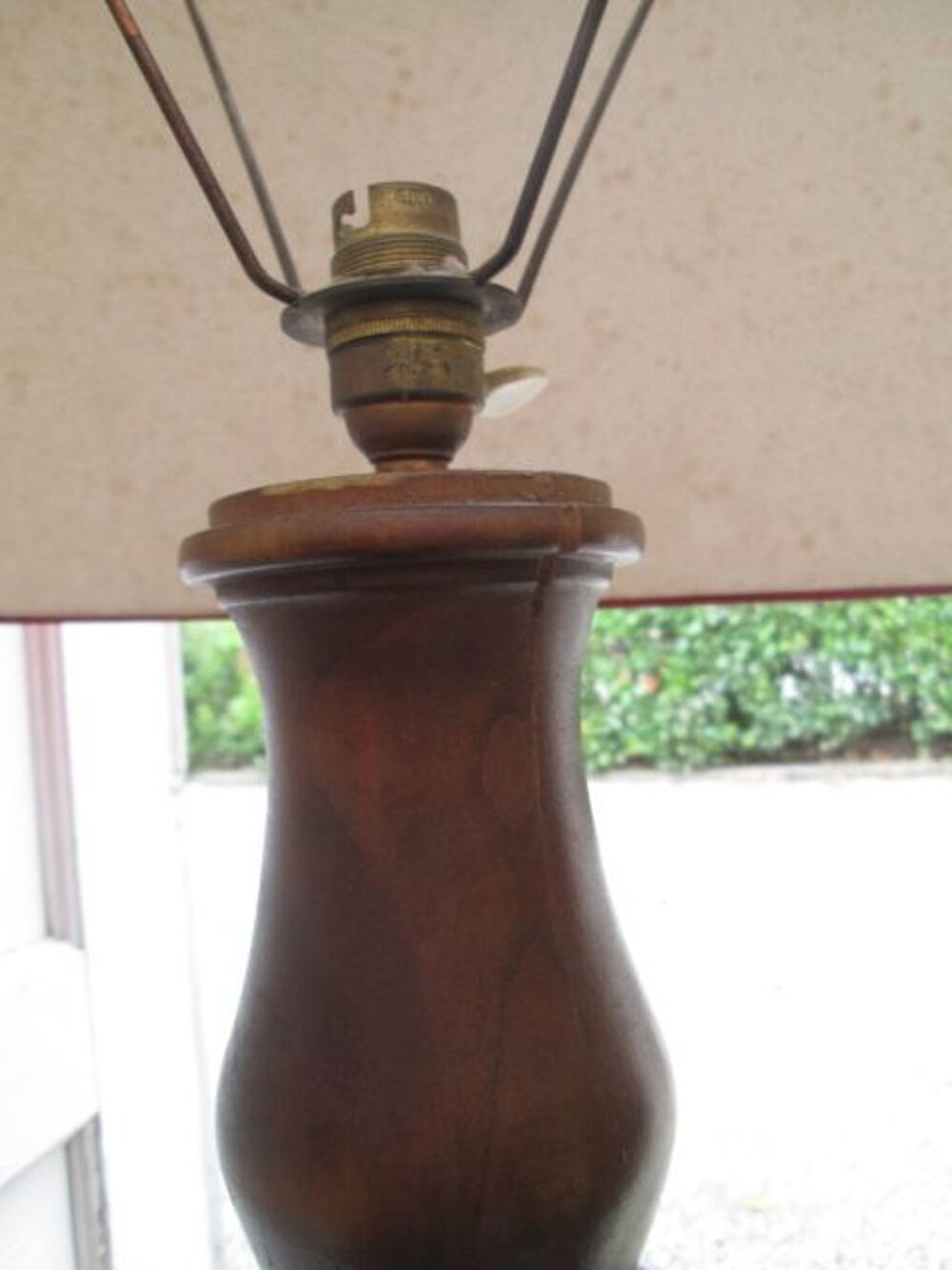 Lampadaire et pied en bois tourn&eacute; style ancien 175 cm Décoration
