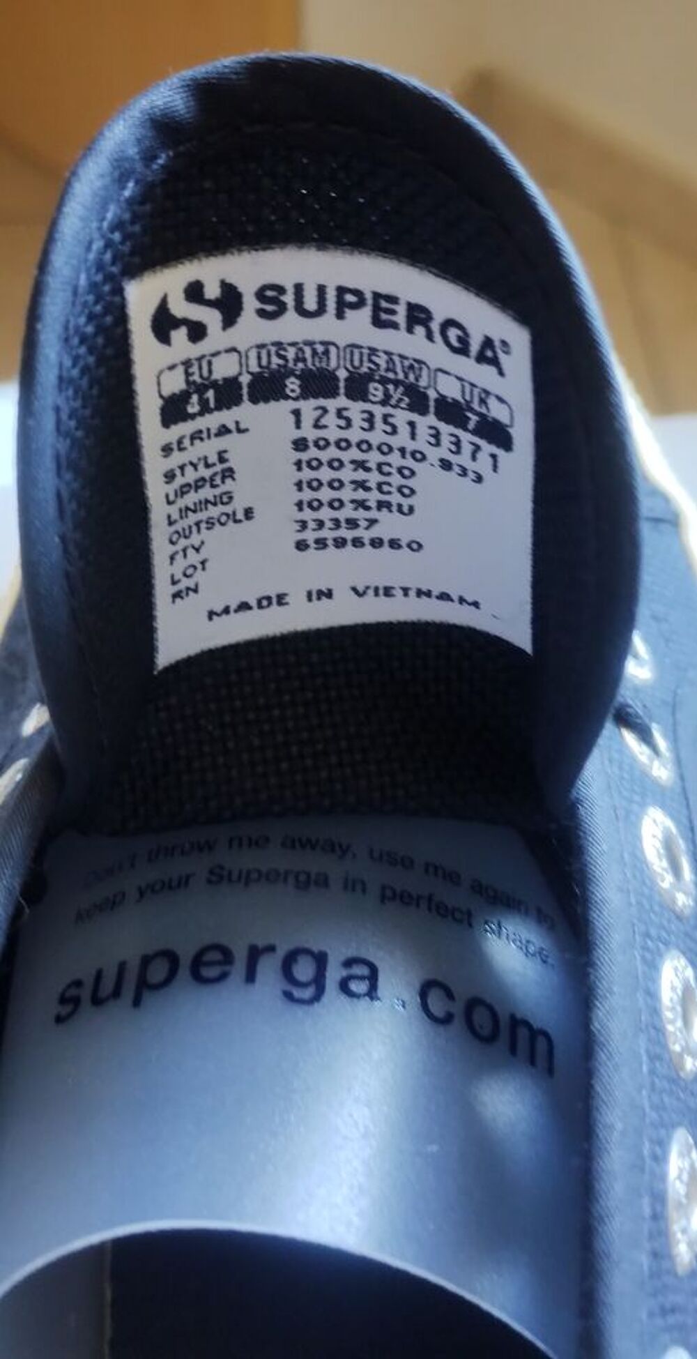 des Superga 2750 bleu marine, taille 41. Neuves, Chaussures