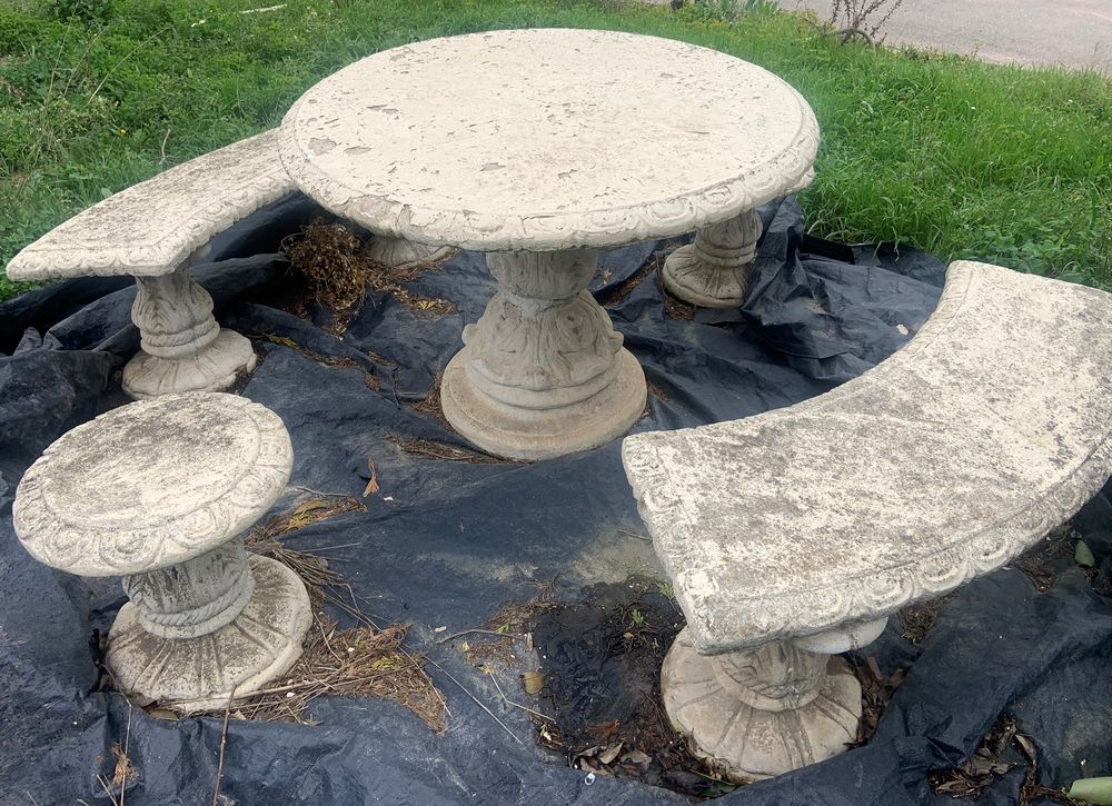 Table de Jardin en pierre Jardin