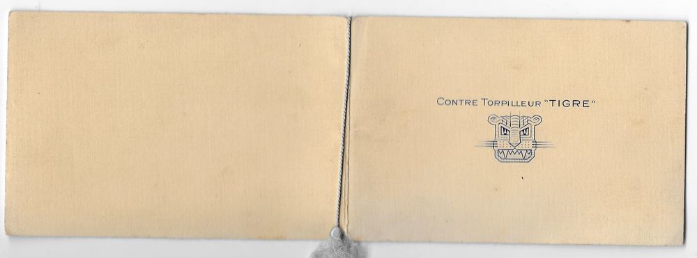 carte bateau contre torpilleur le tigre 1940 