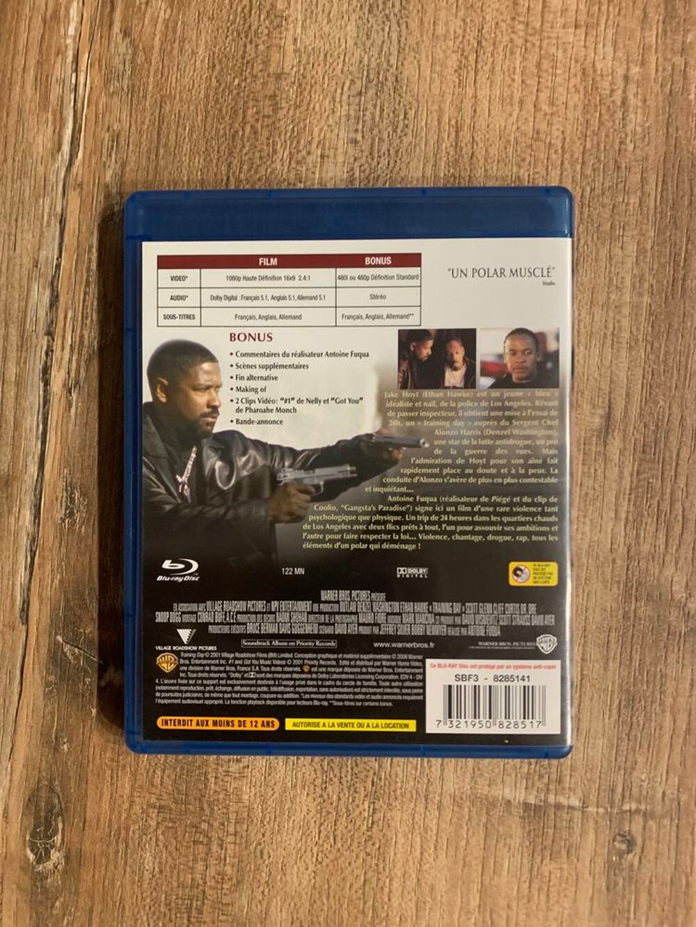 Blu ray \'\' Training day \'\' DVD et blu-ray