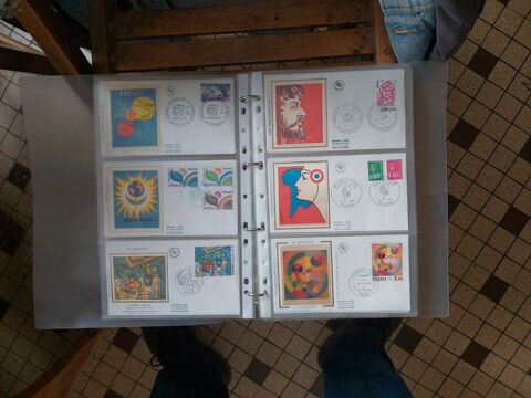 lot de 89 cartes premier jour impression sur soie 130 Lyon 8 (69)