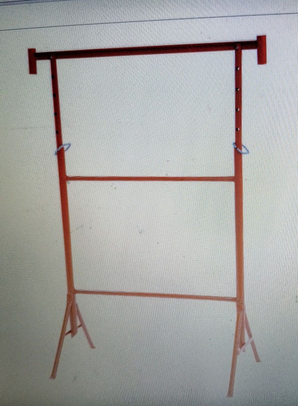 Support m&eacute;tal r&eacute;glable rouge Bricolage