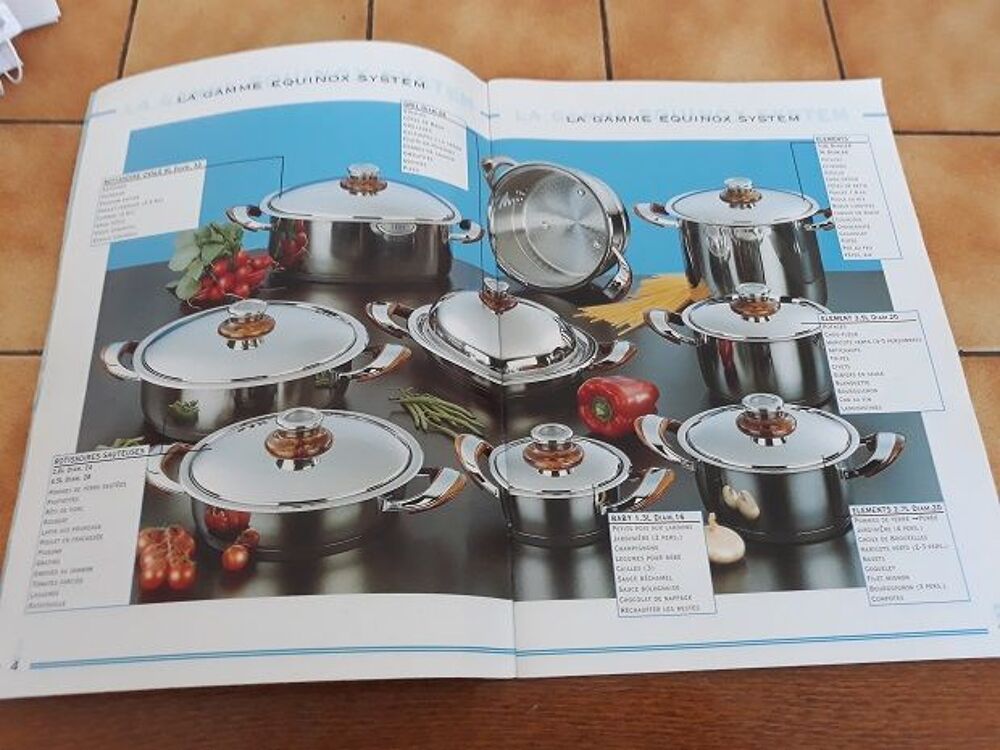 Batterie cuisine casserolle Equinox system Bio sant&eacute; r&eacute;gime Electroménager