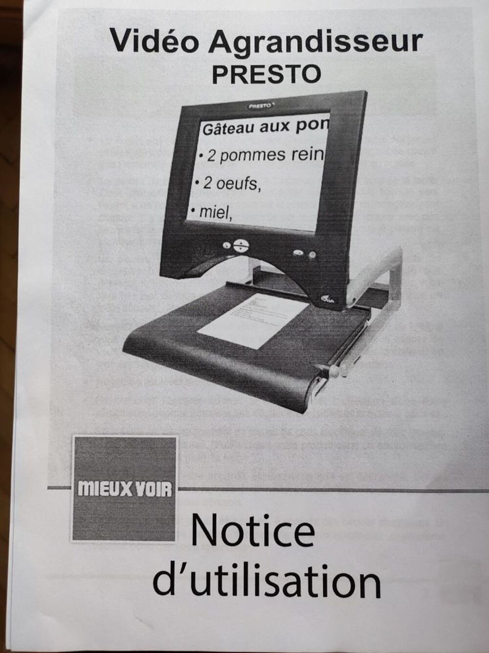 T&eacute;l&eacute; agrandisseur PRESTO Matériel informatique