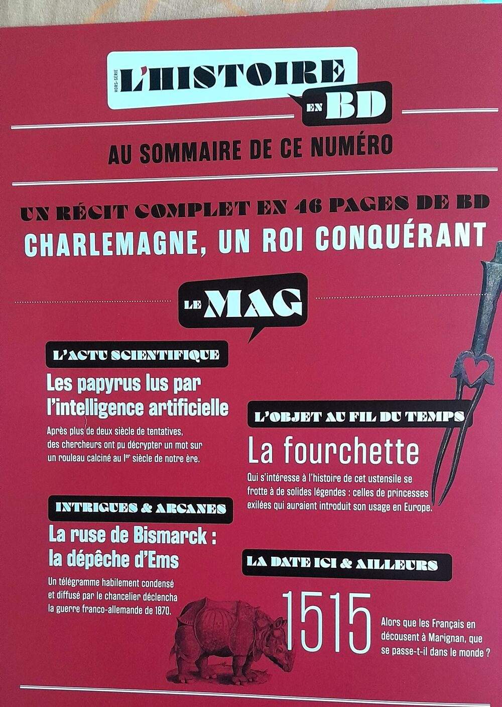LOT de 2 Revues sur Charlemagne et sur l'Am&eacute;rique . Livres et BD