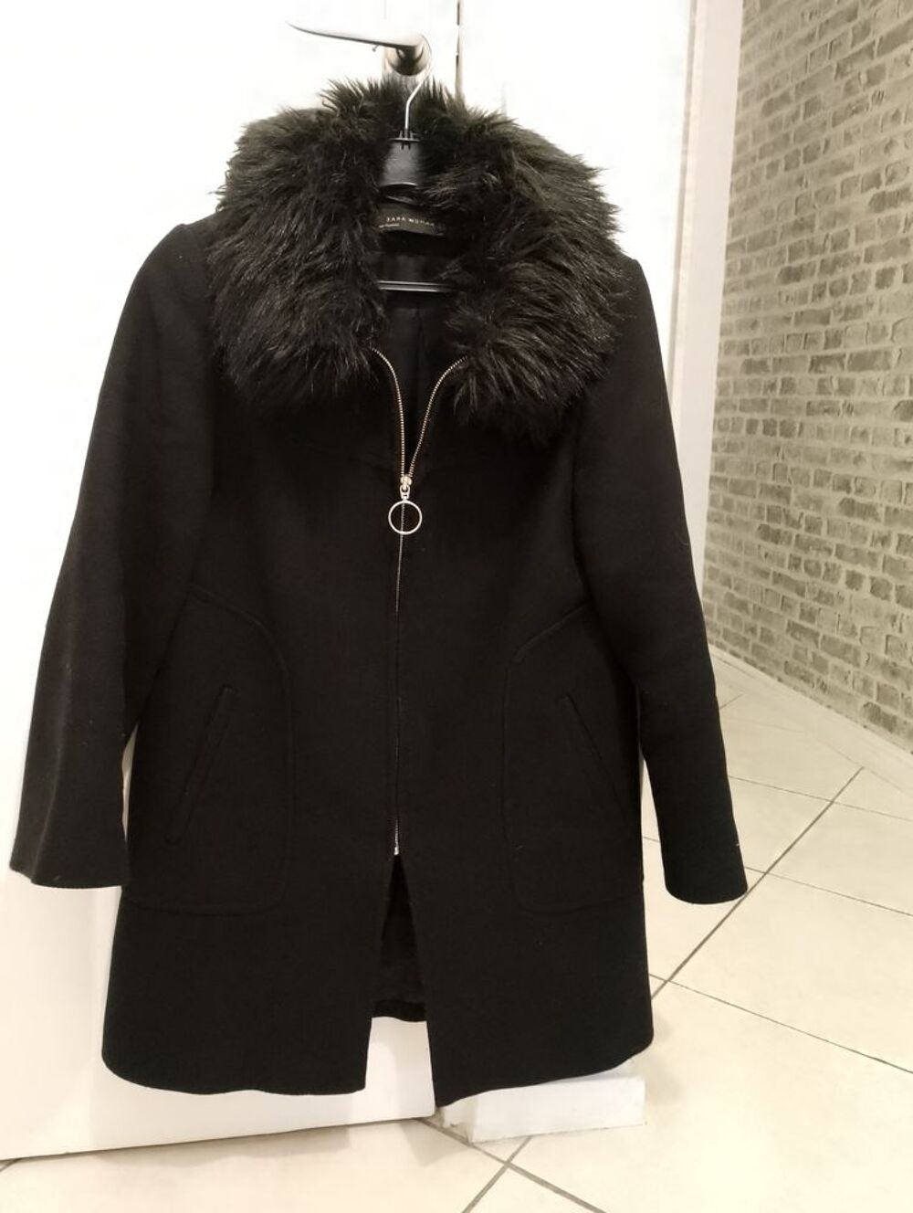MANTEAU NOIR FEMME Vêtements