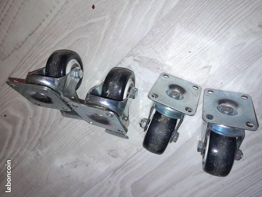 Lot de 4 Roulettes Meuble Bricolage