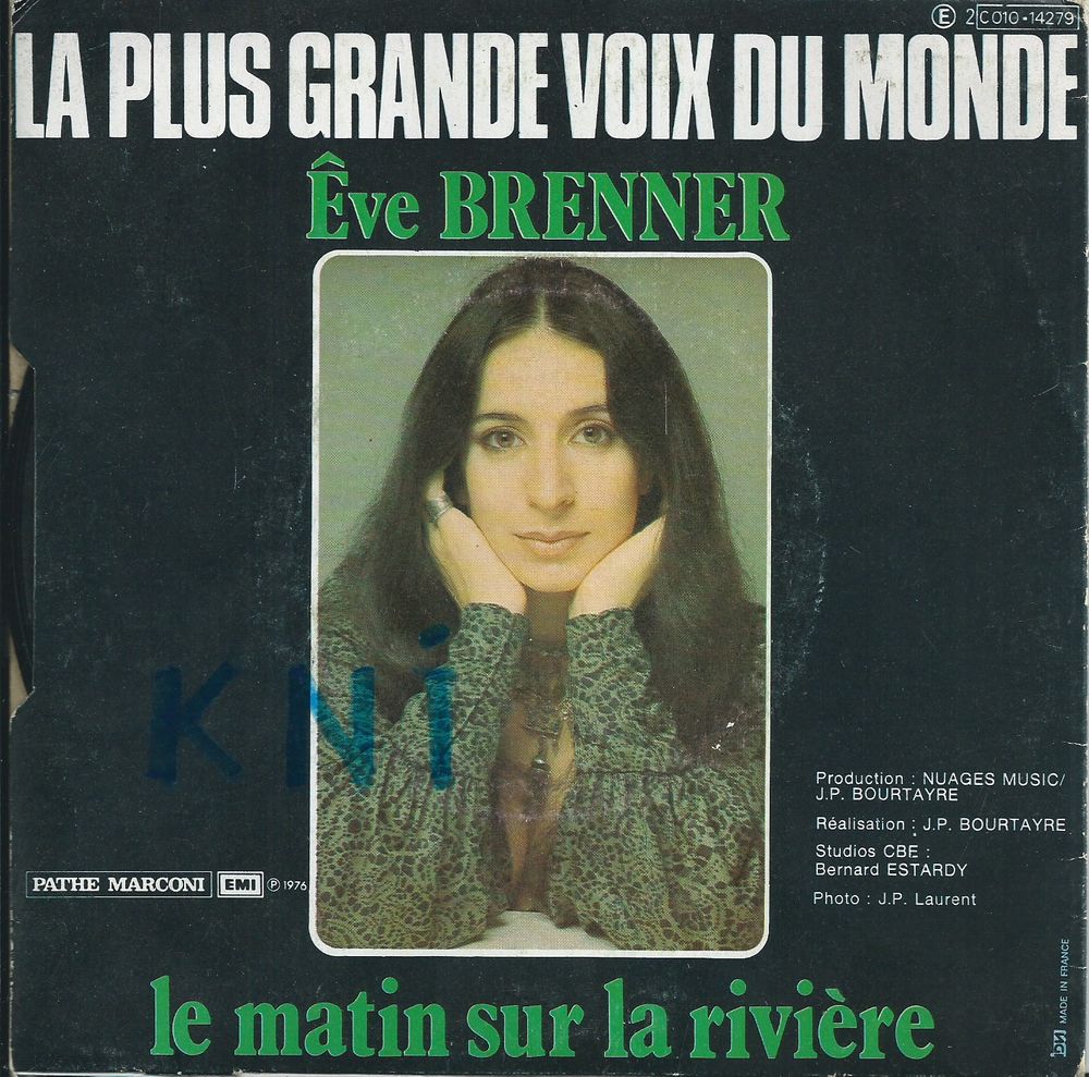 Vinyle 45 T , Eve Brenner 1976 CD et vinyles