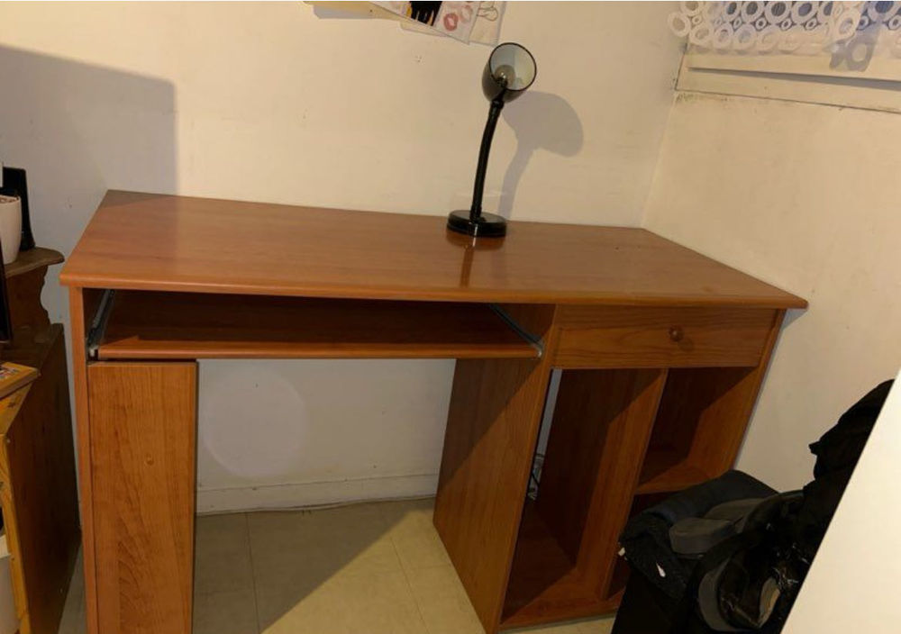 bureau en bois avec plateau en bois Meubles
