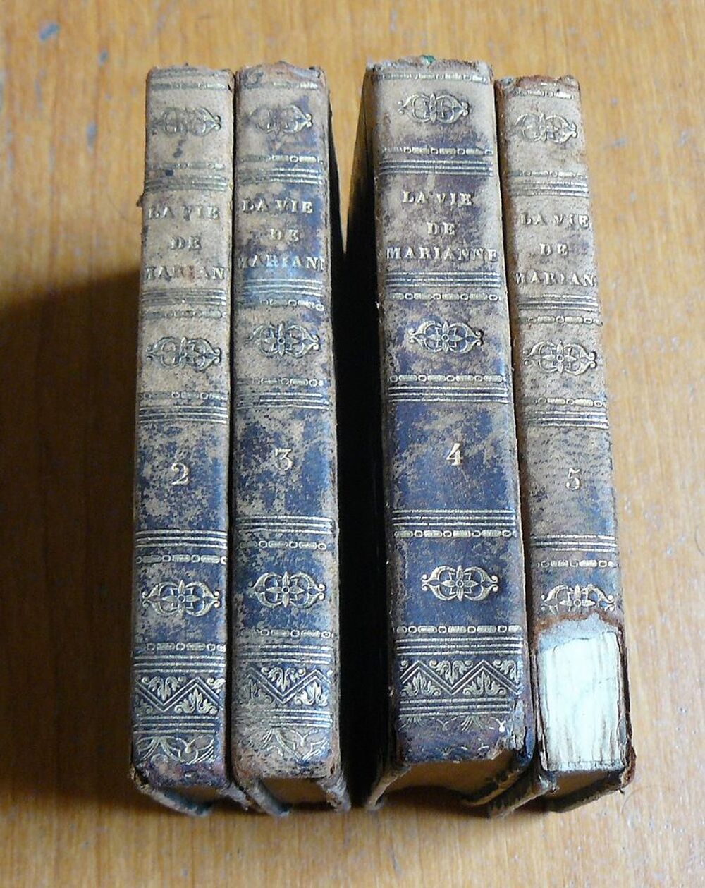 La vie de Marianne : tomes 2 &agrave; 5 - MARIVAUX - 1826 Livres et BD