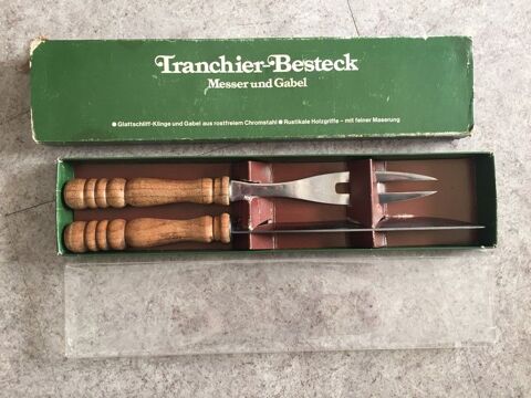 Tranchier Couverts Couteau & Fourchette Lisse Taille Lame & 10 Villefranche-sur-Mer (06)