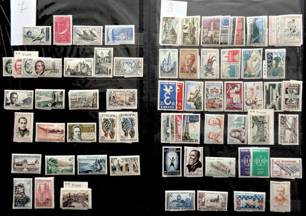 Timbres ** France 1957 &agrave; 1959 