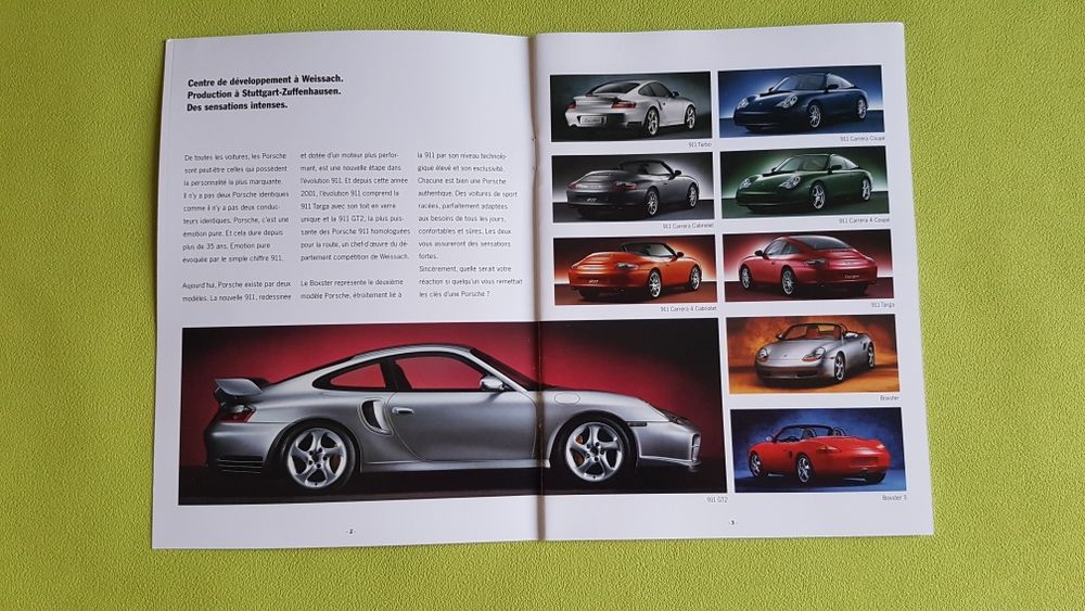 CATALOGUES LES MOD&Egrave;LES * PORSCHE 