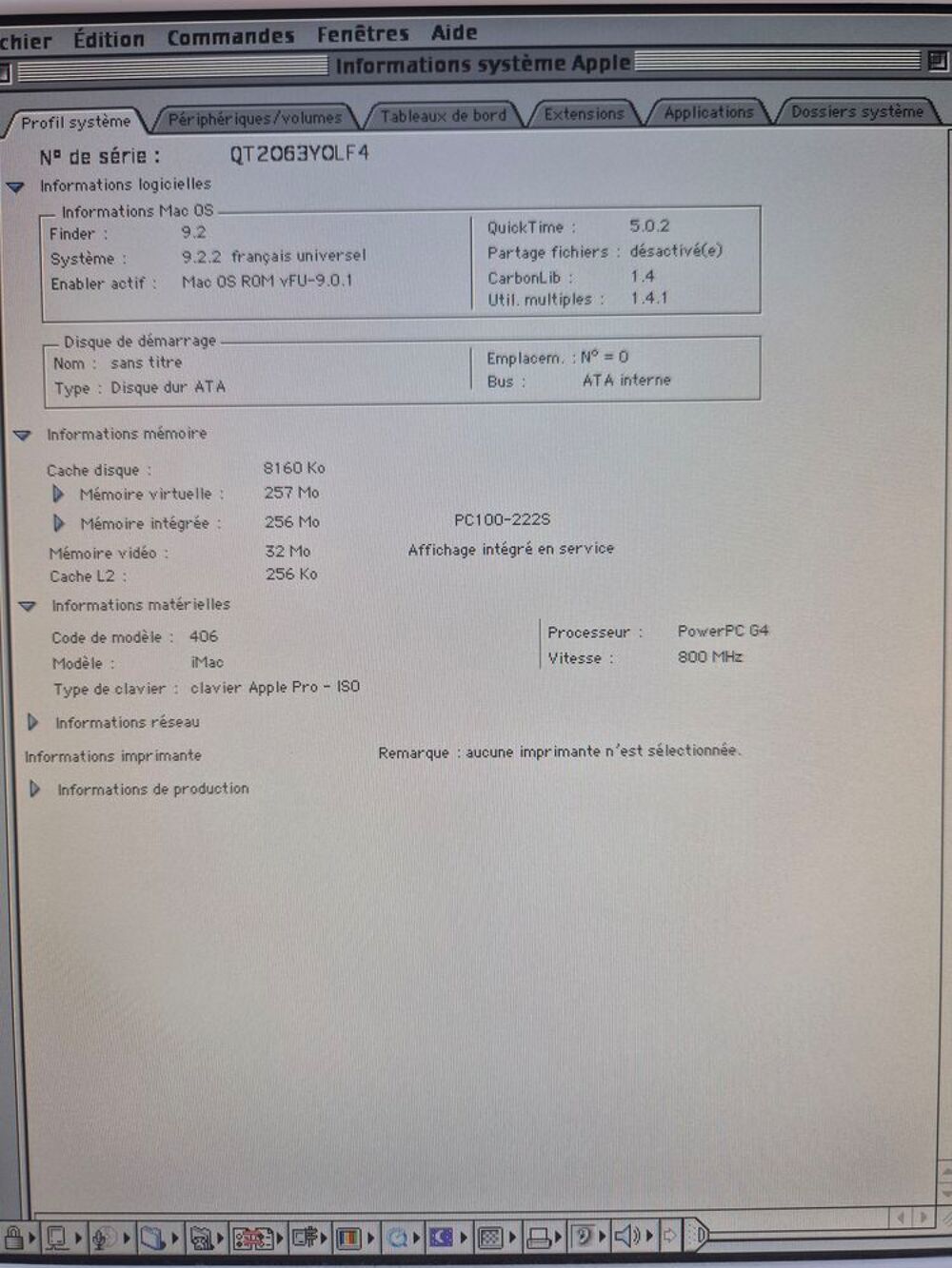 Imac G4 fonctionne parfaitement Matériel informatique